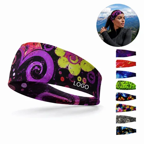Custom Sublimated Sweatband Athletic Headband for Workout