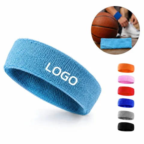 Custom Embroidered Cotton Sport Sweatband for Gym