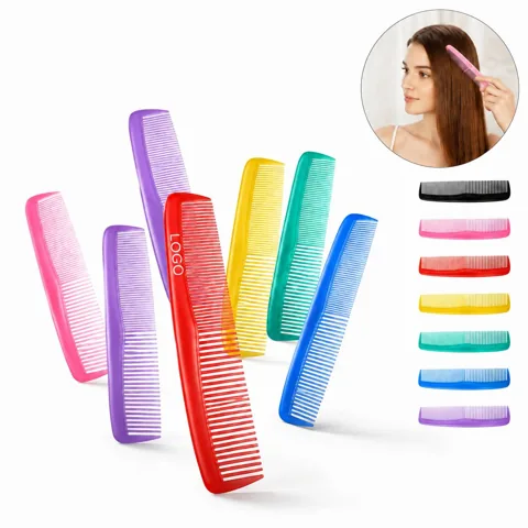Compact Fine Tooth Plastic Travel Comb for All Hair Types