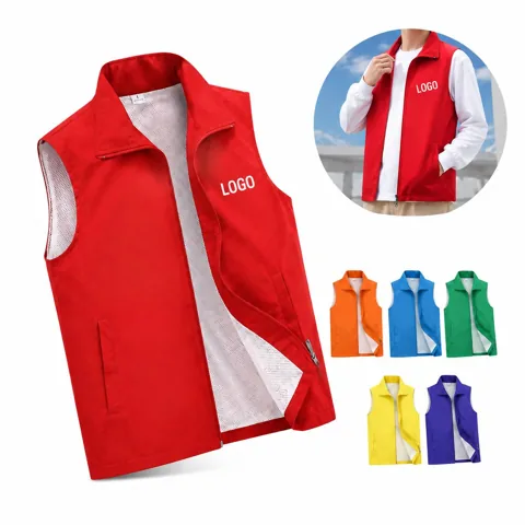 Men's Stretch Nylon Vest for Outdoor Sports & Work