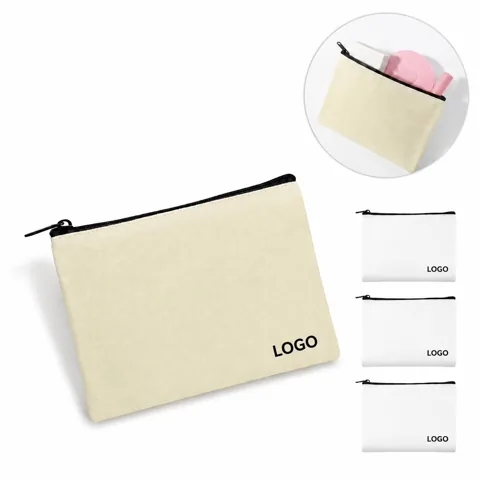 Durable Zippered Canvas Pouch Bag for Organizing Essentials