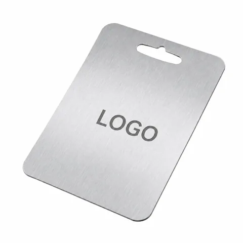 Titanium Chopping Board Knife Safe, Non-Slip Brushed Surface
