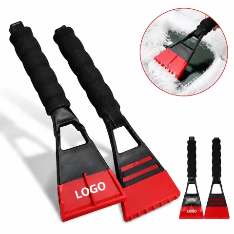 Ergonomic Winter Ice Scraper for Car Windshield with Dual