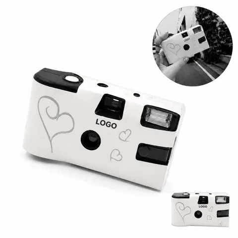 Custom Full Color Disposable Cardboard Camera for Weddings
