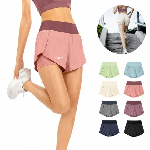 Women's Running Shorts Active Gym Bottoms Stretchy