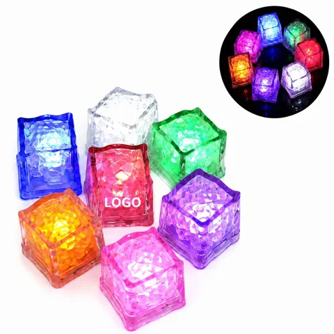 Reusable Glowing Ice Cubes with Multicolor LEDs for Party