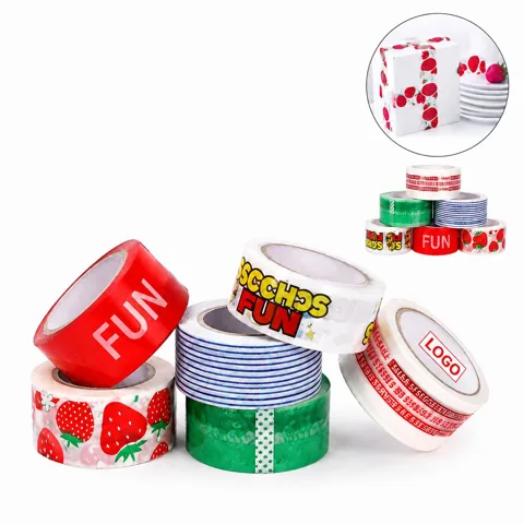 Custom Printed Tape 3 Widths for Packaging, Strong