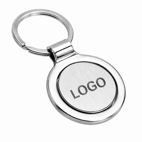 Custom Zinc Alloy Keychain with Laser Engraved Logo