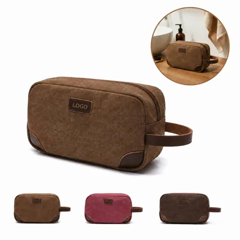 Men Travel Shaving Kit Organizer Bag Durable Compact