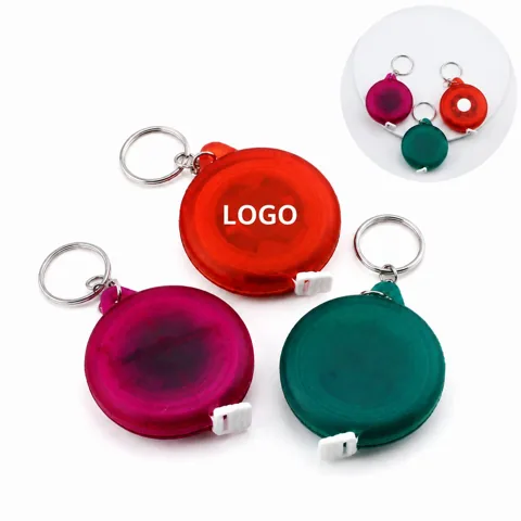 Compact Retractable Tape Measure Keychain 152cm Dual Scale
