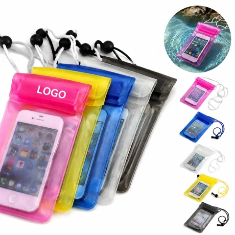 Clear Waterproof Pouch Lanyard with Touchscreen-Friendly