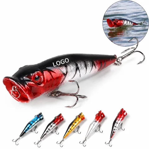 Buoyant Plastic Fishing Lure Hook 9cm, Realistic 3D Eyes