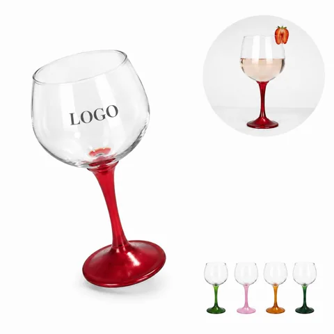 Colorful Handle Plastic Wine Cup Set, Shatterproof