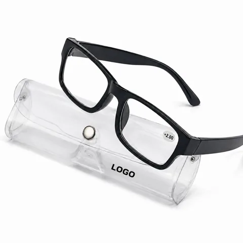 Slim Foldable Reading Glasses with Clear Travel Storage Case