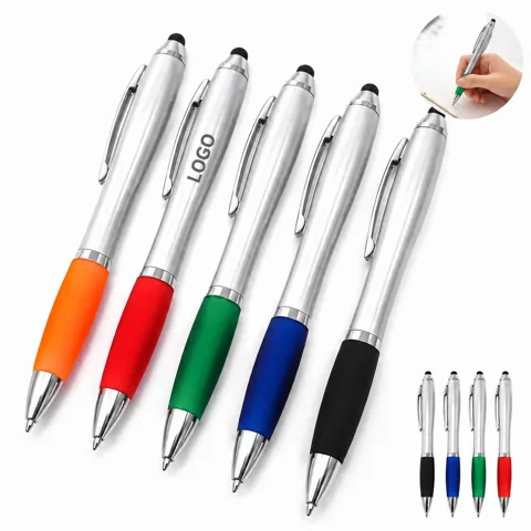 2-in-1 Stylus Pen with Ballpoint for Tablets & Touchscreens