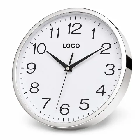 Modern Silent Round Wall Clock for Living Room Decor