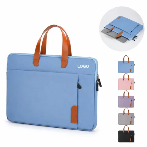 Water Repellent Oxford Laptop Carrying Case with Plush
