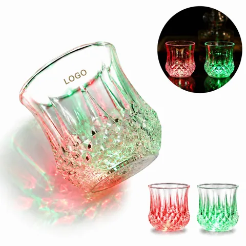 LED Glow Cup Set with Color-Changing Base for Party Decor