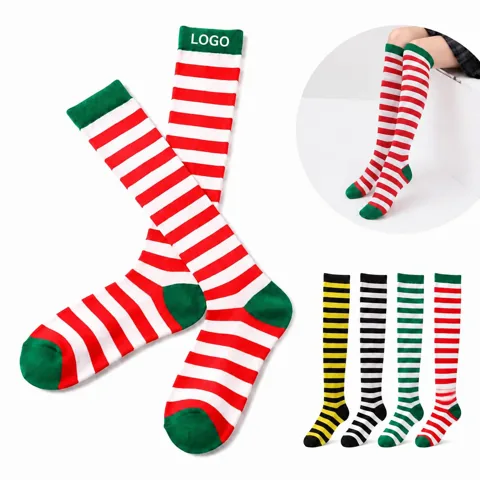 Festive Over Knee Christmas Stockings Holiday Party Thigh