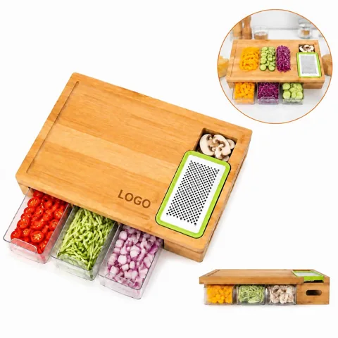 Eco-Friendly Bamboo Cutting Board Multipurpose Serving Tray