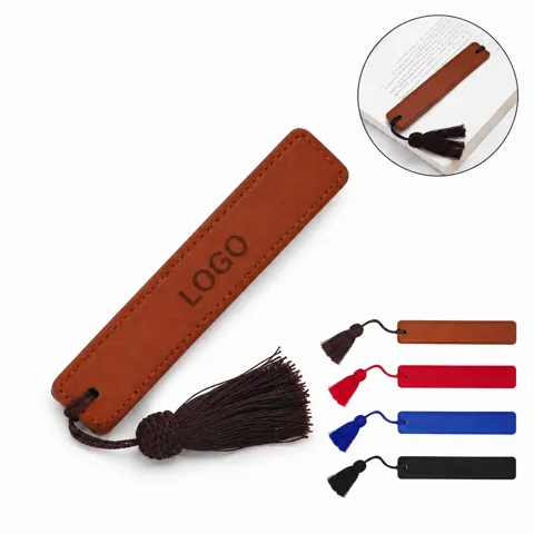 Elegant Faux Leather Bookmark for Book Lovers, Personalized