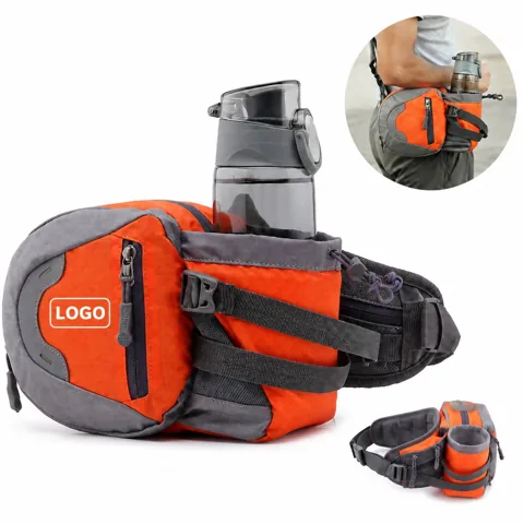 Adjustable Nylon Waist Bag with Multi Pocket for Travel