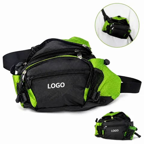 Durable Nylon Waist Pack with Adjustable Strap for Travel