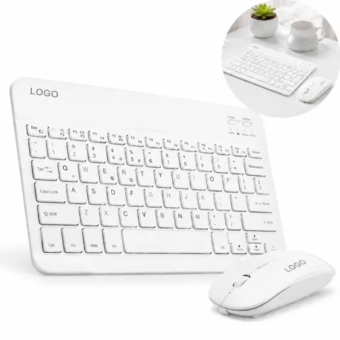 Universal Wireless Keyboard Mouse Combo for PC, Tablet