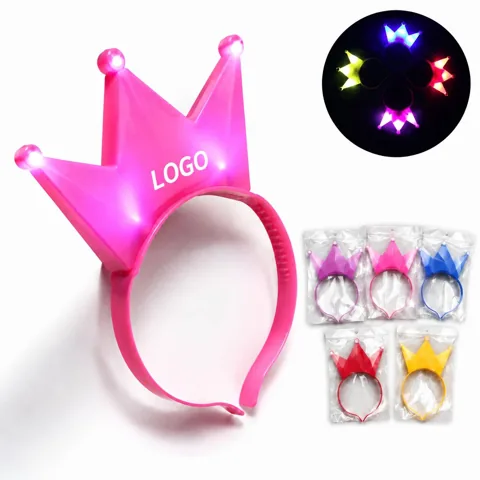 Festive Red Green Glow Hairband for Christmas Parties
