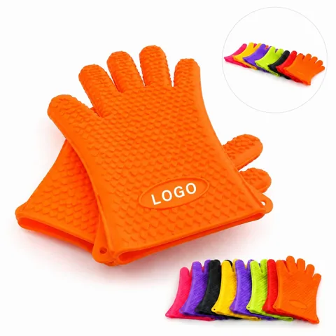 Silicone BBQ Gloves Heat Resistant Non-Slip Oven Mitts