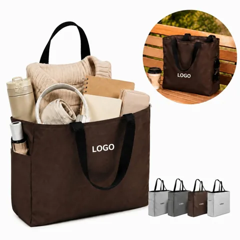 Durable Cotton Canvas Tote Bag for Shopping & Travel
