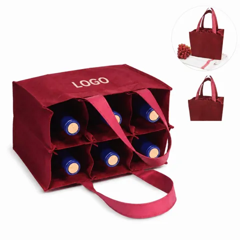 Six Bottle Wine Carrier with Padded Compartments