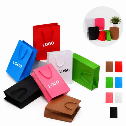 Recycled Kraft Gift Bags Assorted Sizes Eco-Friendly