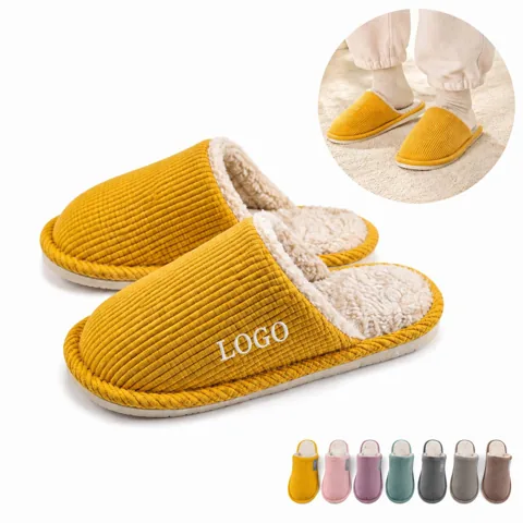 Women's Anti Skid House Slippers, Soft Plush Indoor Outdoor
