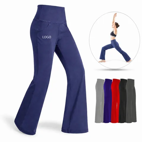 Women's Yoga Pants with Hidden Waist Pocket