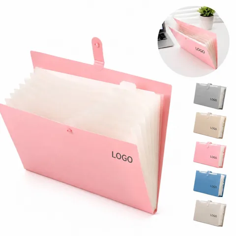 Expanding File Organizer 8 Pocket Polypropylene Label Tabs