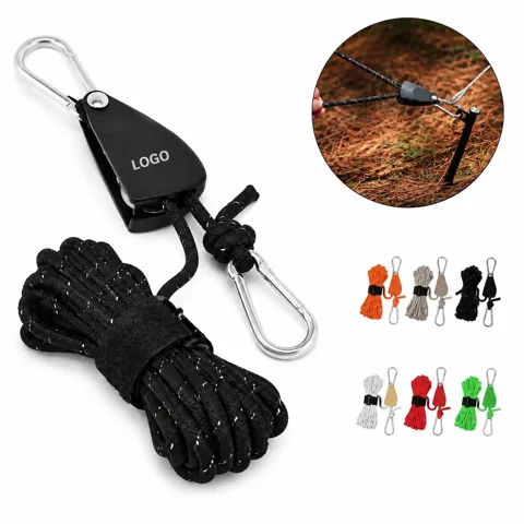 Heavy Duty Adjustable Rope Pulley System with Aluminum Lock