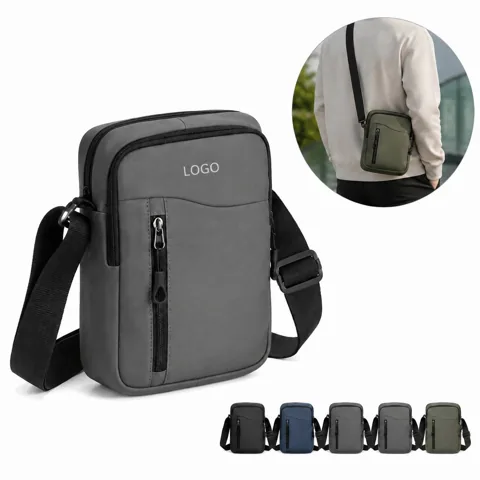 Polyester Waist Pack with Adjustable Strap, 4 Zippers