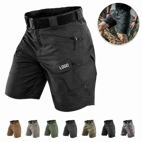 Quick Dry Waterproof Cargo Shorts with Multi Pockets