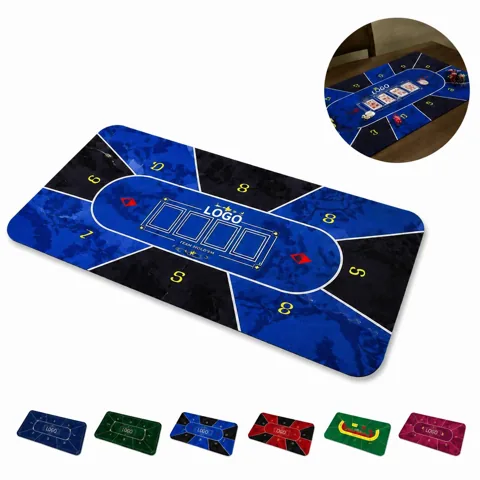 Custom Poker Rubber Mat Non Slip Casino Table Pad