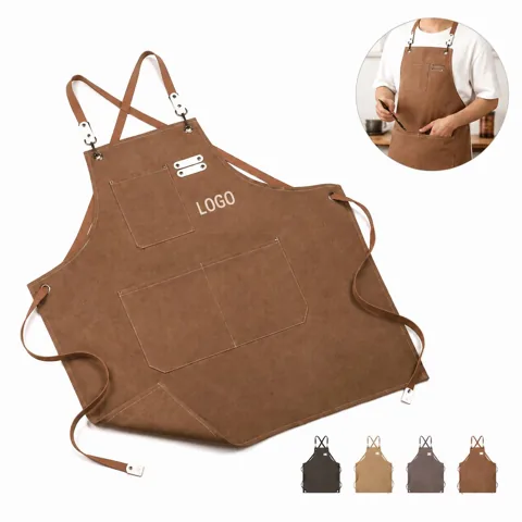 Universal Cotton Canvas Work Apron with Front Pocket
