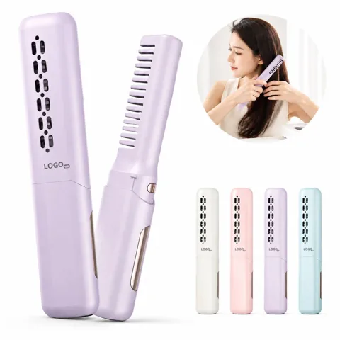 Mini Hair Straightening Comb with 3 Heat Settings, Auto