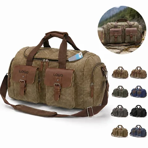 40L Waterproof Weekender Duffel Bag with Secure Pockets