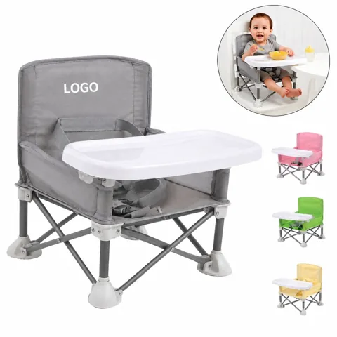 3 in 1 Foldable Toddler Travel Highchair Booster & Floor