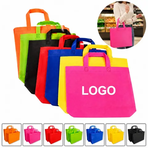 Laminated Nonwoven Gift Tote Bags Reusable Shopping