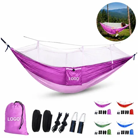 Ultimate Camping Hammock with Mosquito Net, Durable Nylon