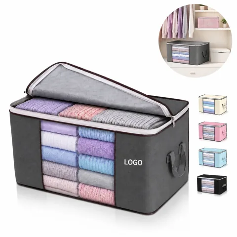 Foldable 90L Heavy Duty Storage Container with Clear Window