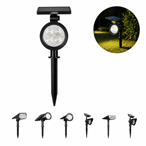 Solar Landscape Lights Set with IP65 Waterproof PP Body