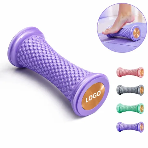 Compact Foot Massage Roller with Textured Surface for Pain