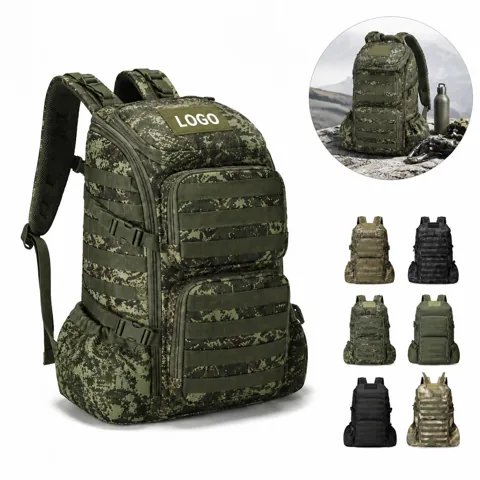 Rugged Outdoor Adventure Pack Waterproof Oxford Daypack